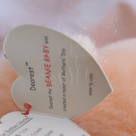 Ty 2001 dearest beanie baby bear - Picture 4 of 5